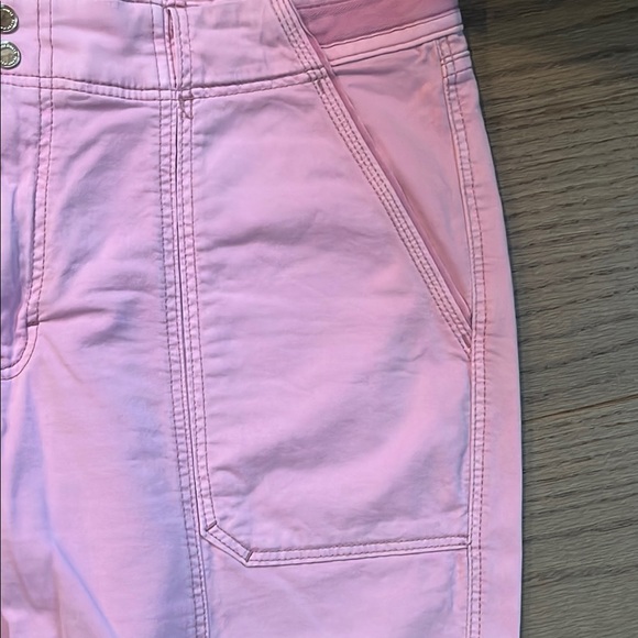 White House Black Market Pink Cropped or straight cargo style Pants - Picture 6 of 11